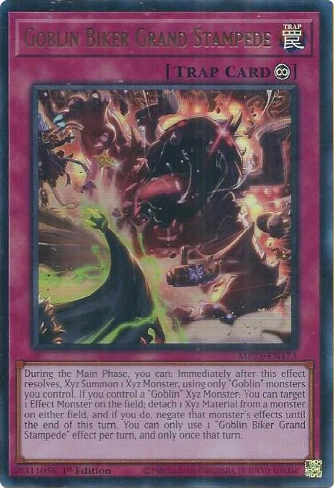 Goblin Biker Grand Stampede - (MP25-EN173) - Ultra Rare 1st Edition
