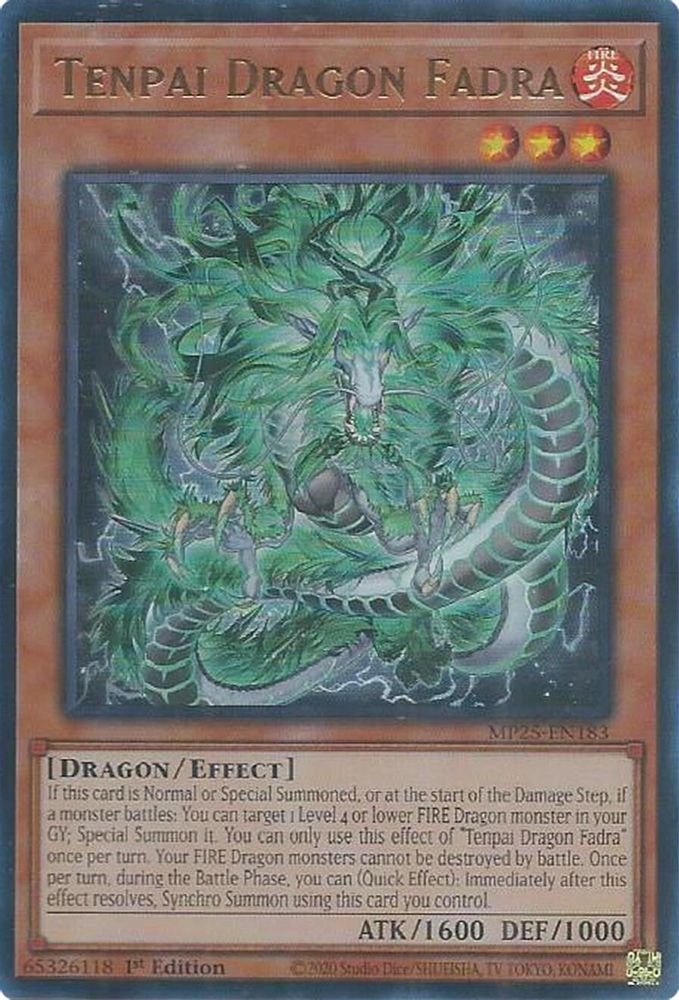 Tenpai Dragon Fadra - (MP25-EN183) - Ultra Rare 1st Edition