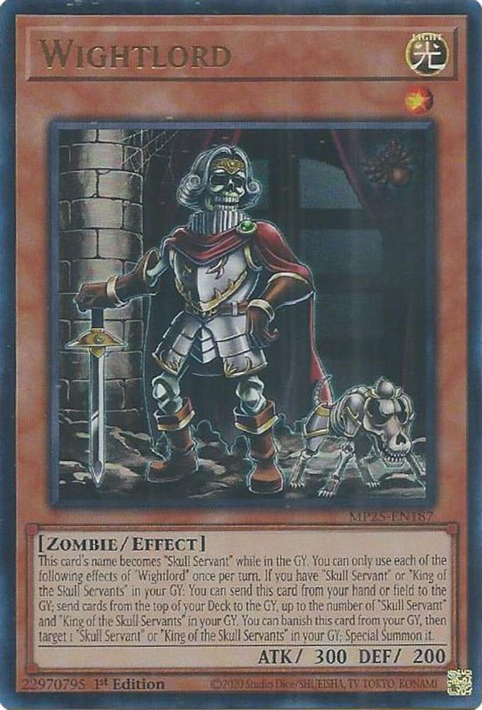 Wightlord - (MP25-EN187) - Ultra Rare 1st Edition