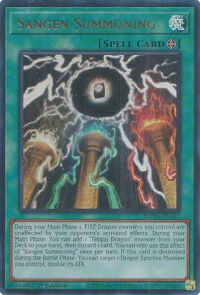 Sangen Summoning - (MP25-EN197) - Ultra Rare 1st Edition