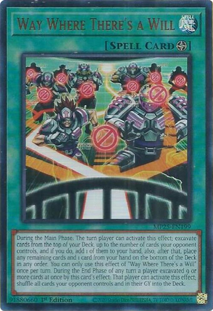 Way Where There's a Will - (MP25-EN199) - Ultra Rare 1st Edition