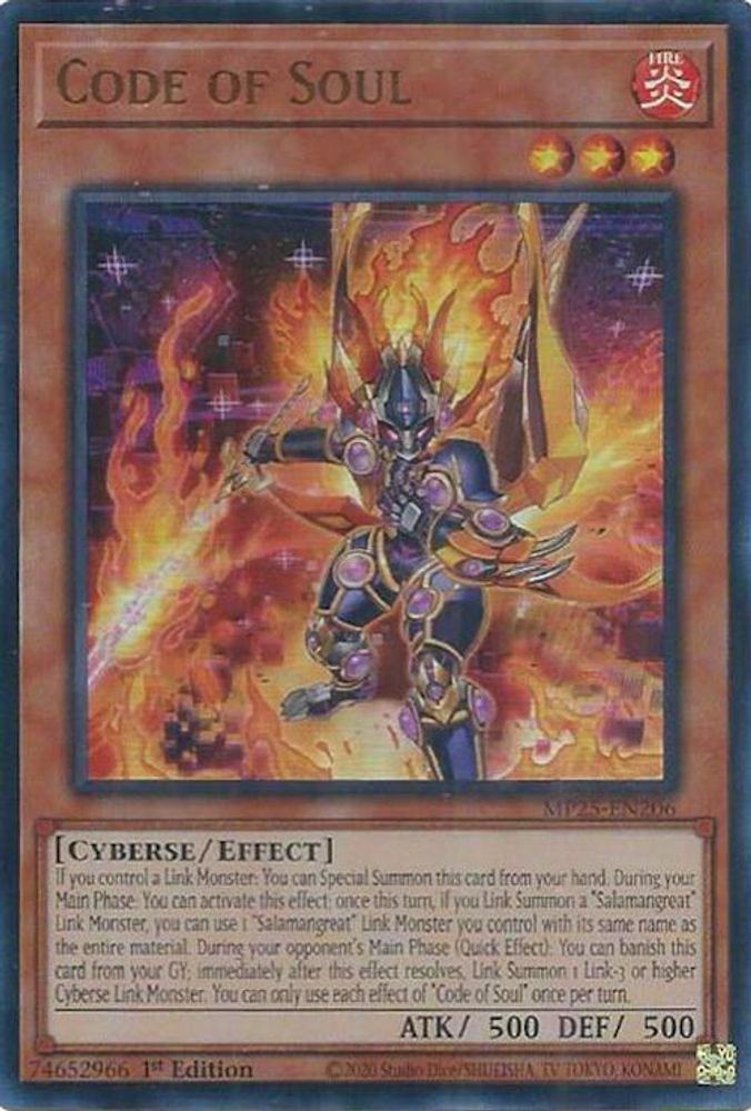 Code of Soul - (MP25-EN206) - Ultra Rare 1st Edition