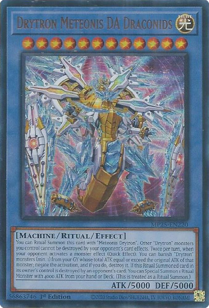 Drytron Meteonis DA Draconids - (MP25-EN220) - Ultra Rare 1st Edition