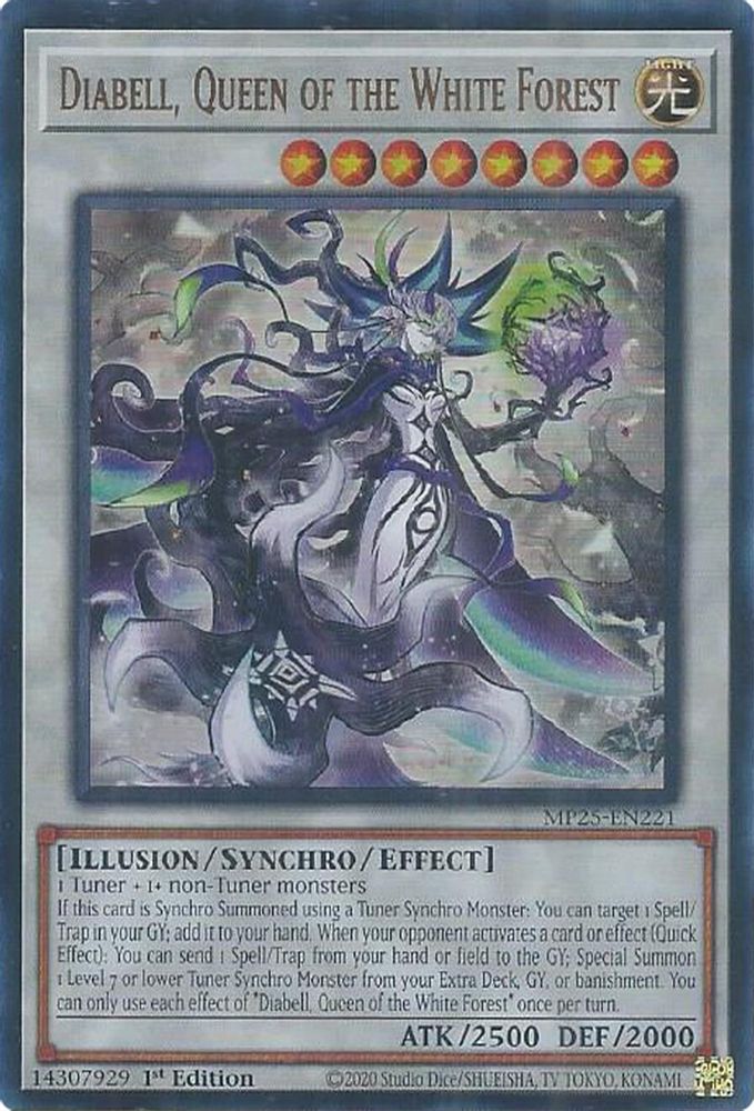 Diabell, Queen of the White Forest - (MP25-EN221) - Ultra Rare 1st Edition