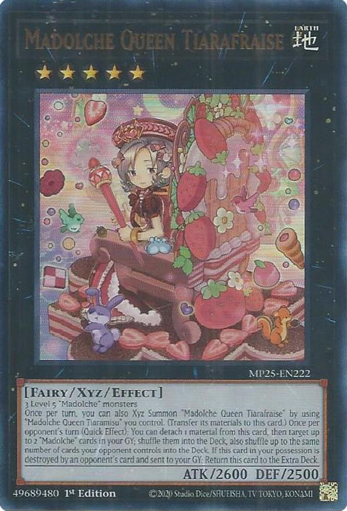 Madolche Queen Tiarafraise - (MP25-EN222) - Ultra Rare 1st Edition