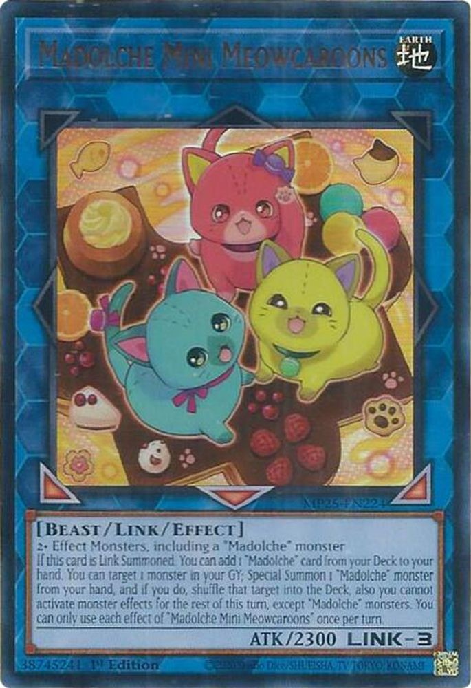 Madolche Mini Meowcaroons - (MP25-EN224) - Ultra Rare 1st Edition