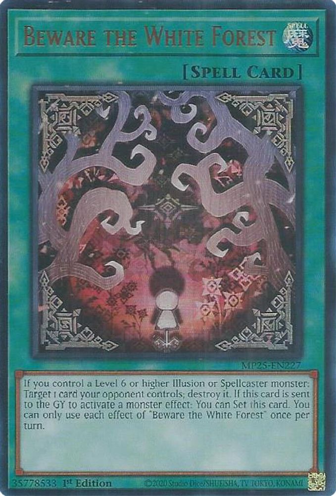 Beware the White Forest - (MP25-EN227) - Ultra Rare 1st Edition