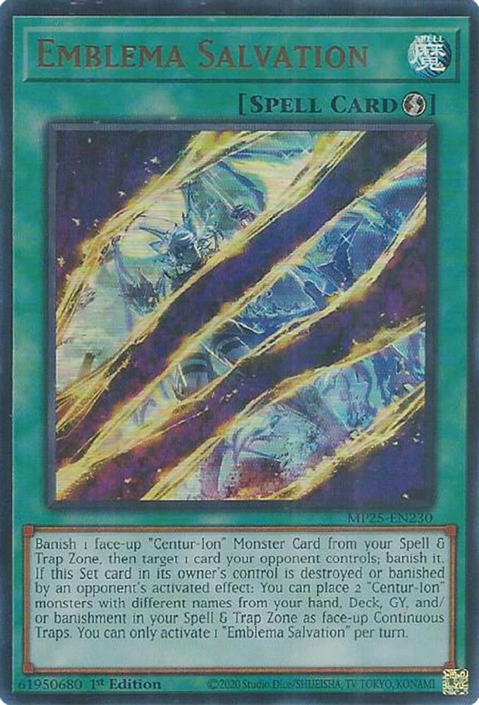 Emblema Salvation - (MP25-EN230) - Ultra Rare 1st Edition