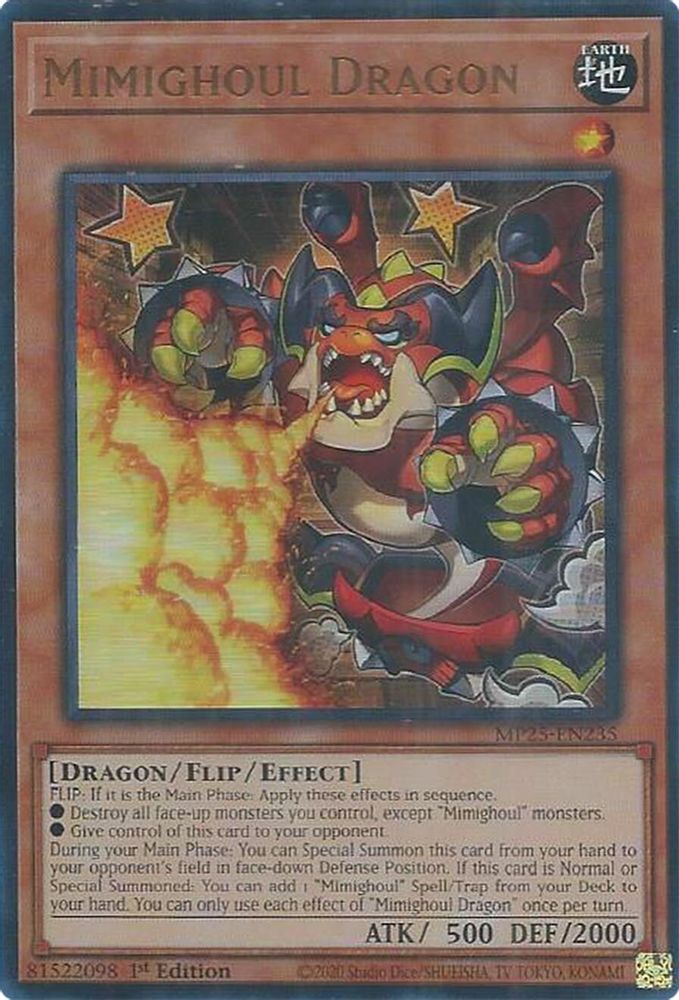 Mimighoul Dragon - (MP25-EN235) - Ultra Rare 1st Edition