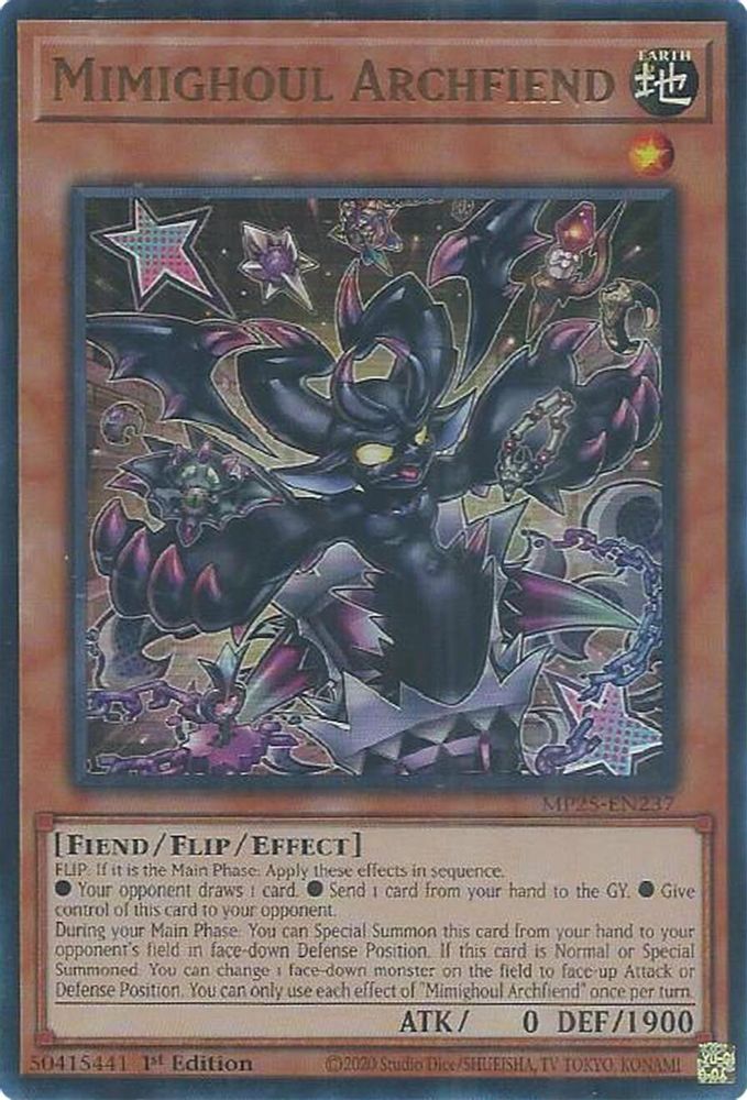 Mimighoul Archfiend - (MP25-EN237) - Ultra Rare 1st Edition