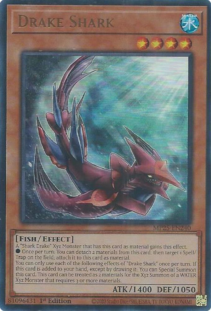 Drake Shark - (MP25-EN240) - Ultra Rare 1st Edition