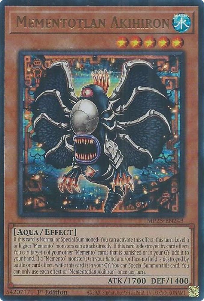 Mementotlan Akihiron - (MP25-EN243) - Ultra Rare 1st Edition