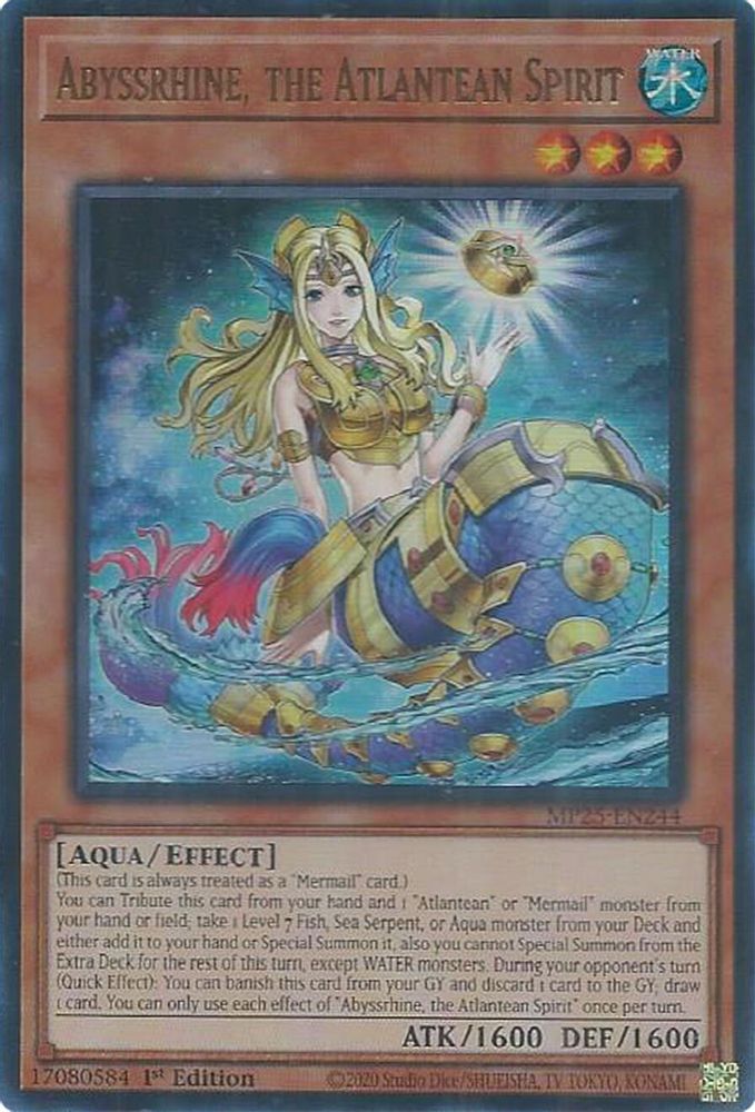 Abyssrhine, the Atlantean Spirit - (MP25-EN244) - Ultra Rare 1st Edition