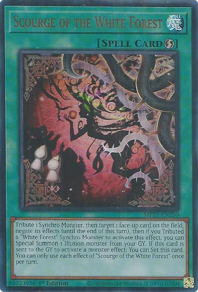 Scourge of the White Forest - (MP25-EN250) - Ultra Rare 1st Edition