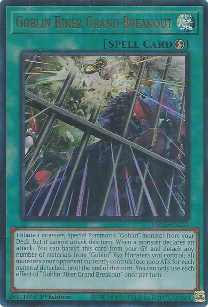 Goblin Biker Grand Breakout - (MP25-EN251) - Ultra Rare 1st Edition
