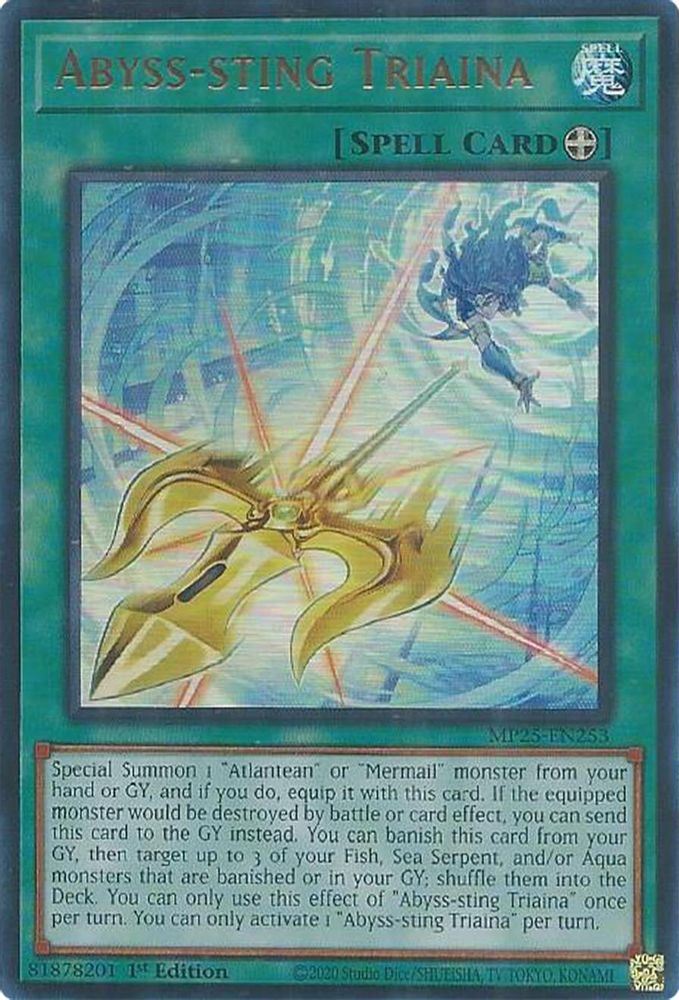 Abyss-sting Triaina - (MP25-EN253) - Ultra Rare 1st Edition