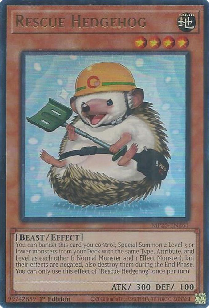 Rescue Hedgehog - (MP25-EN261) - Ultra Rare 1st Edition