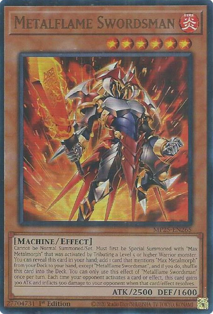 Metalflame Swordsman - (MP25-EN265) - Ultra Rare 1st Edition