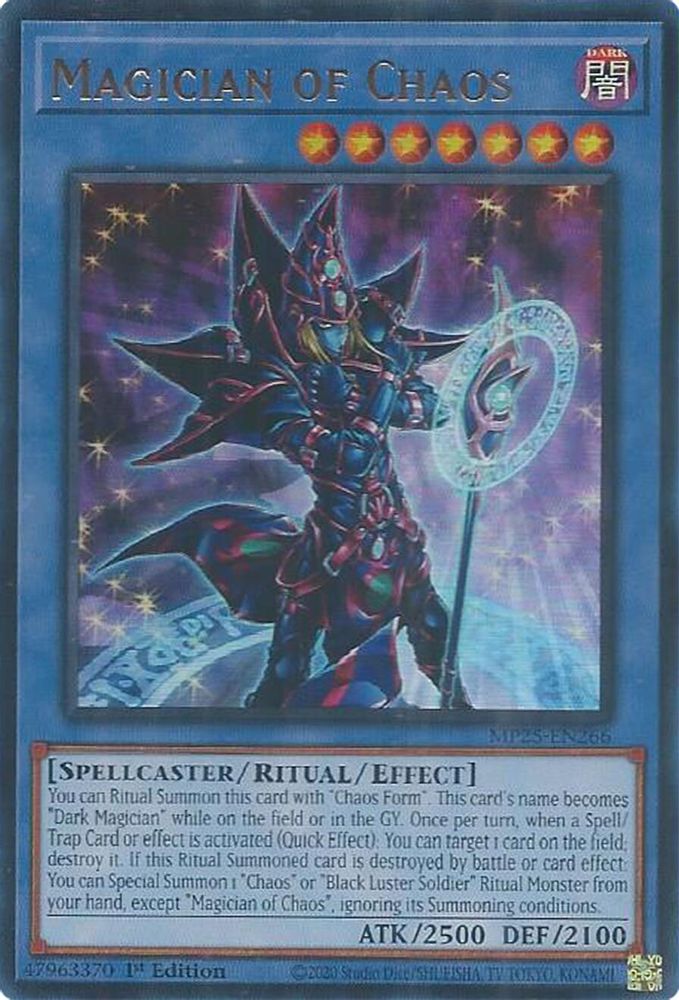 Magician of Chaos - (MP25-EN266) - Ultra Rare 1st Edition