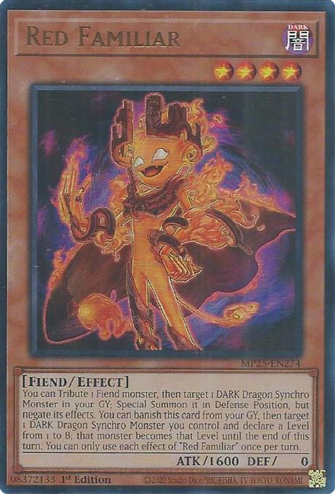 Red Familiar - (MP25-EN274) - Ultra Rare 1st Edition