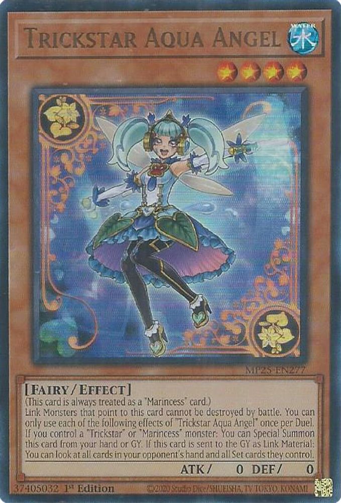 Trickstar Aqua Angel - (MP25-EN277) - Ultra Rare 1st Edition