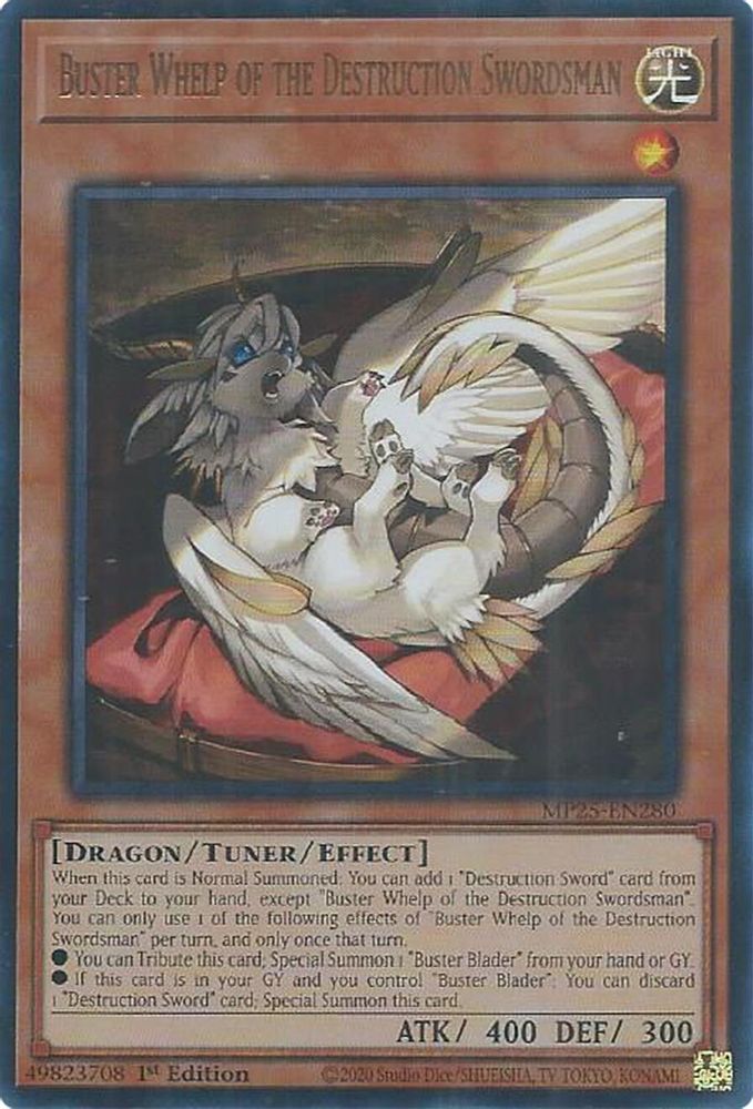 Buster Whelp of the Destruction Swordsman - (MP25-EN280) - Ultra Rare 1st Edition