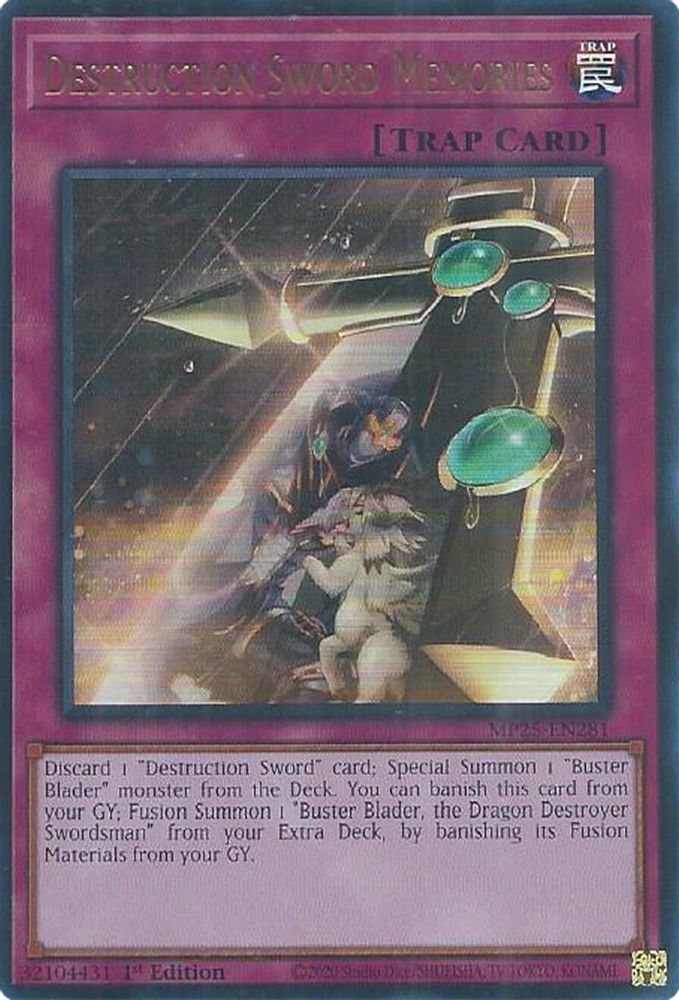 Destruction Sword Memories - (MP25-EN281) - Ultra Rare 1st Edition