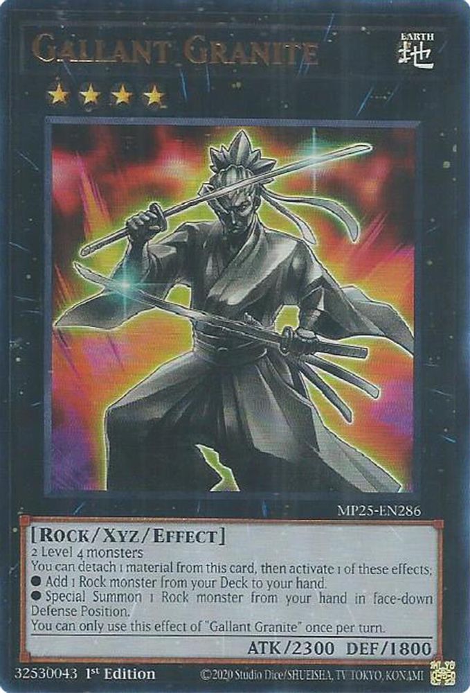 Gallant Granite - (MP25-EN286) - Ultra Rare 1st Edition