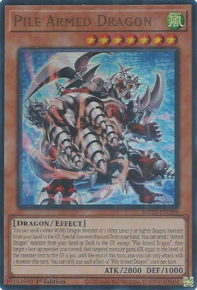 Pile Armed Dragon - (MP25-EN289) - Ultra Rare 1st Edition