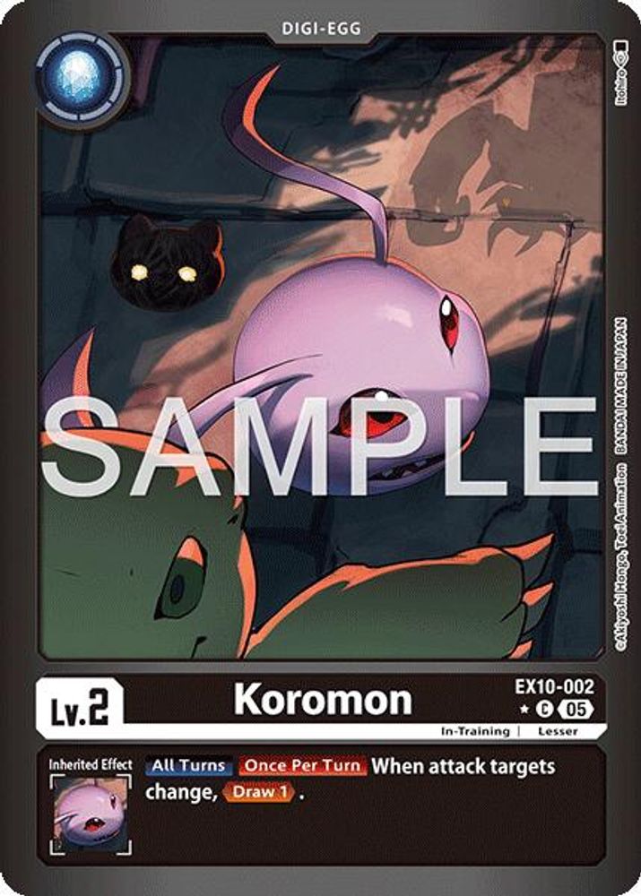 Koromon (Limited Foil) (EX10-002) Common - Digimon Sinister Order
