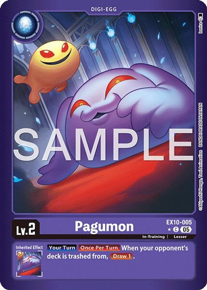 Pagumon (Limited Foil) (EX10-005) Common - Digimon Sinister Order