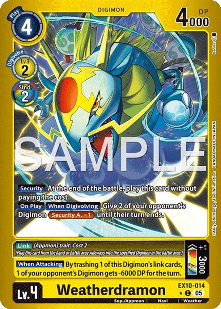 Weatherdramon (Limited Foil) (EX10-014) Common - Digimon Sinister Order