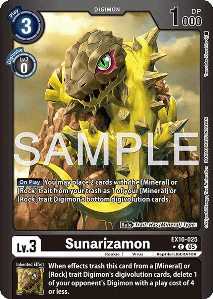 Sunarizamon (Limited Foil) (EX10-025) Common - Digimon Sinister Order