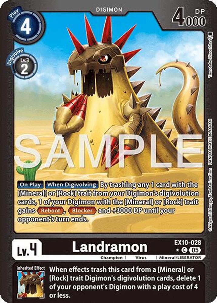 Landramon (Limited Foil) (EX10-028) Common - Digimon Sinister Order