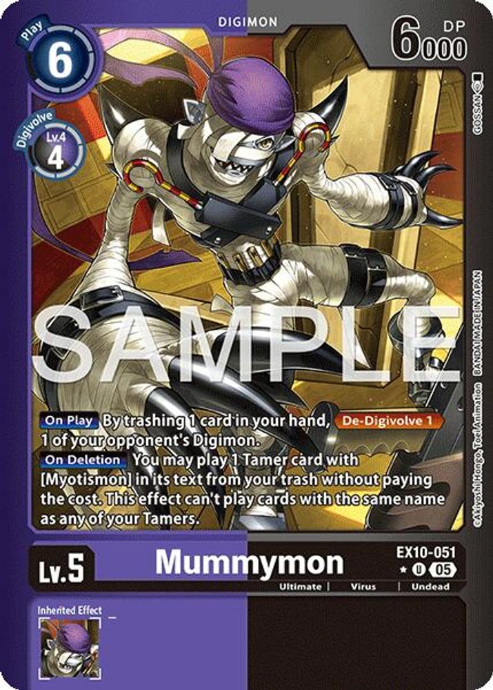 Mummymon (Limited Foil) (EX10-051) Uncommon - Digimon Sinister Order