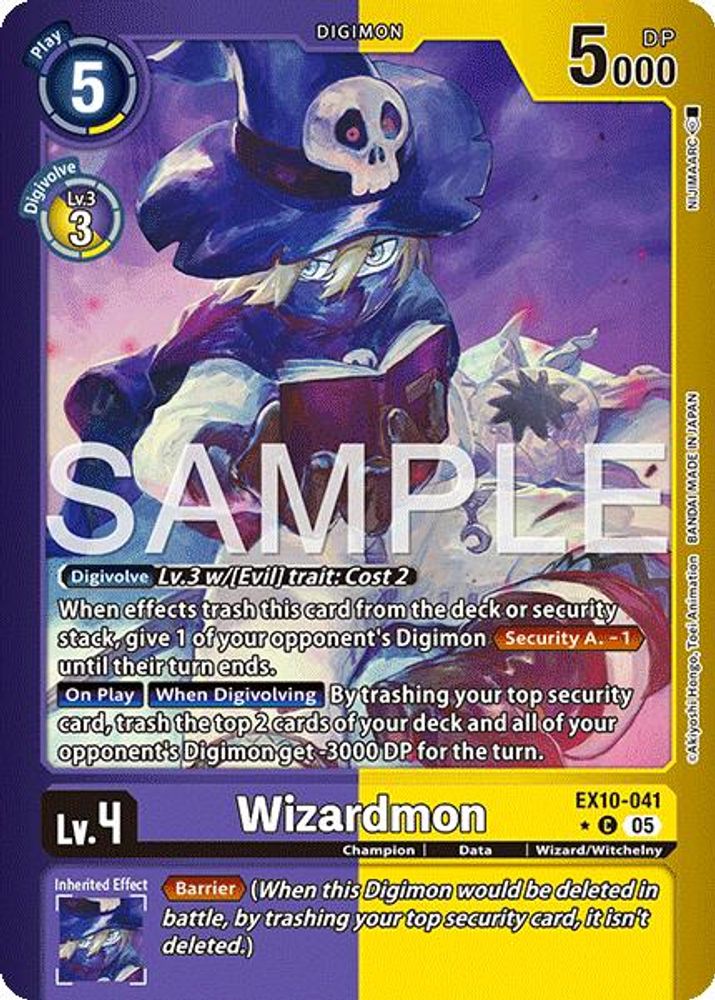 Wizardmon (Limited Foil) (EX10-041) Common - Digimon Sinister Order