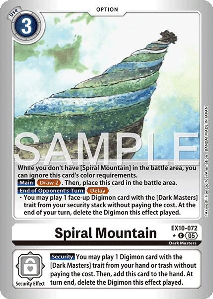 Spiral Mountain (Limited Foil) (EX10-072) Common - Digimon Sinister Order