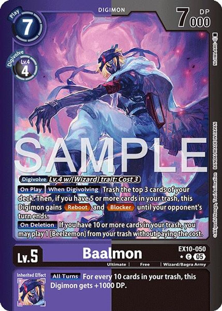 Baalmon (Limited Foil) (EX10-050) Common - Digimon Sinister Order