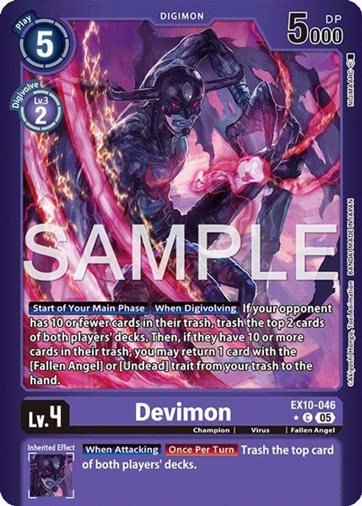 Devimon (Limited Foil) (EX10-046) Common - Digimon Sinister Order