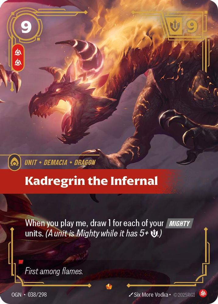 Kadregrin the Infernal (038/298) Epic - Riftbound Origins Foil