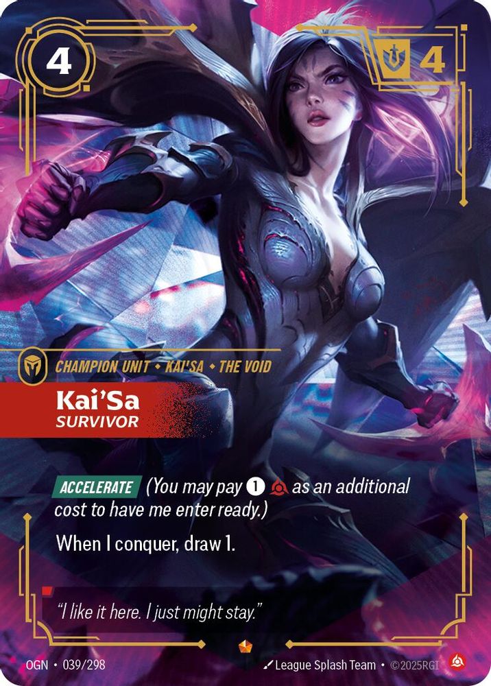 Kai'Sa - Survivor (039/298) Epic - Riftbound Origins Foil