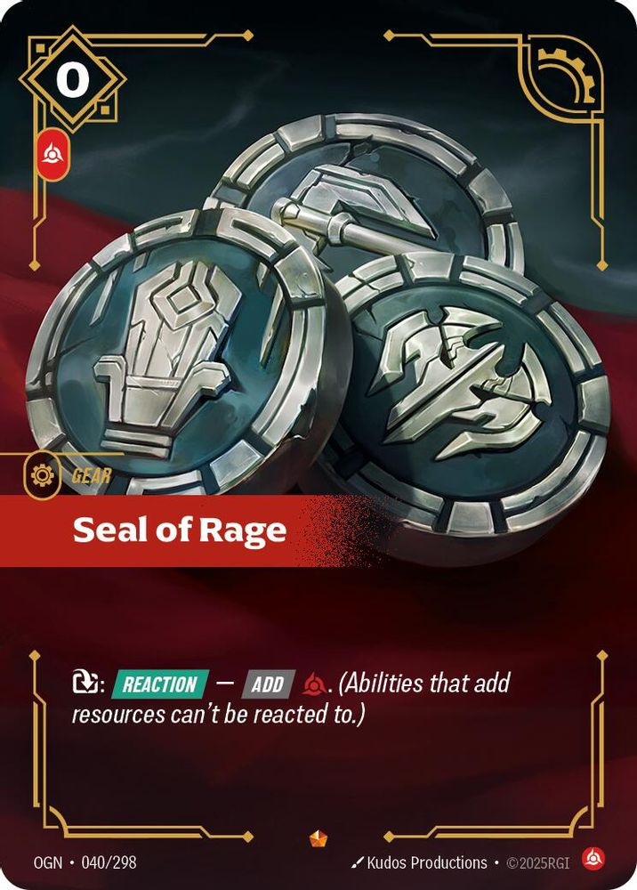 Seal of Rage (040/298) Epic - Riftbound Origins Foil