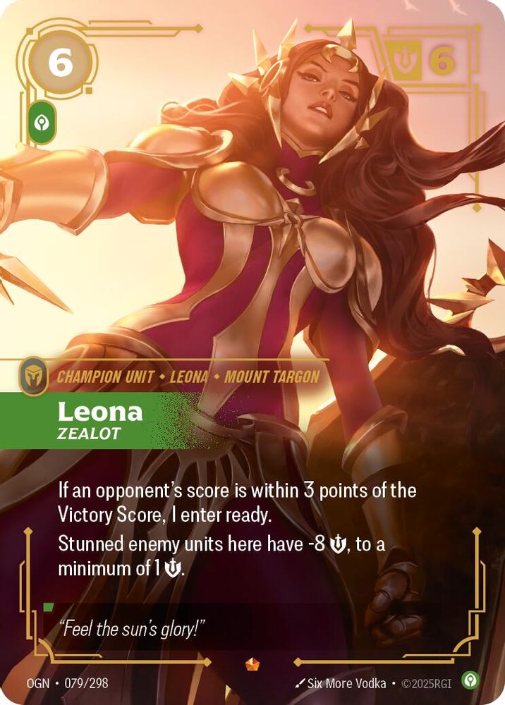 Leona - Zealot (079/298) Epic - Riftbound Origins Foil