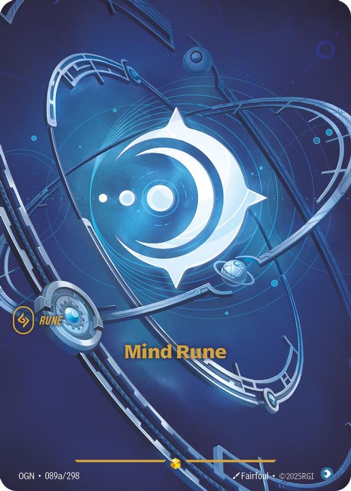 Mind Rune (Alternate Art) (089a/298) Showcase - Riftbound Origins Foil