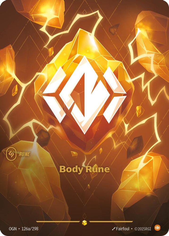 Body Rune (Alternate Art) (126a/298) Showcase - Riftbound Origins Foil