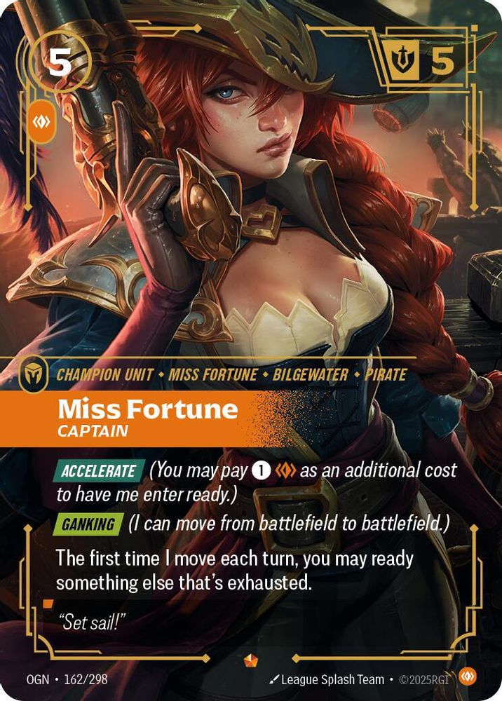 Miss Fortune - Captain (162/298) Epic - Riftbound Origins Foil