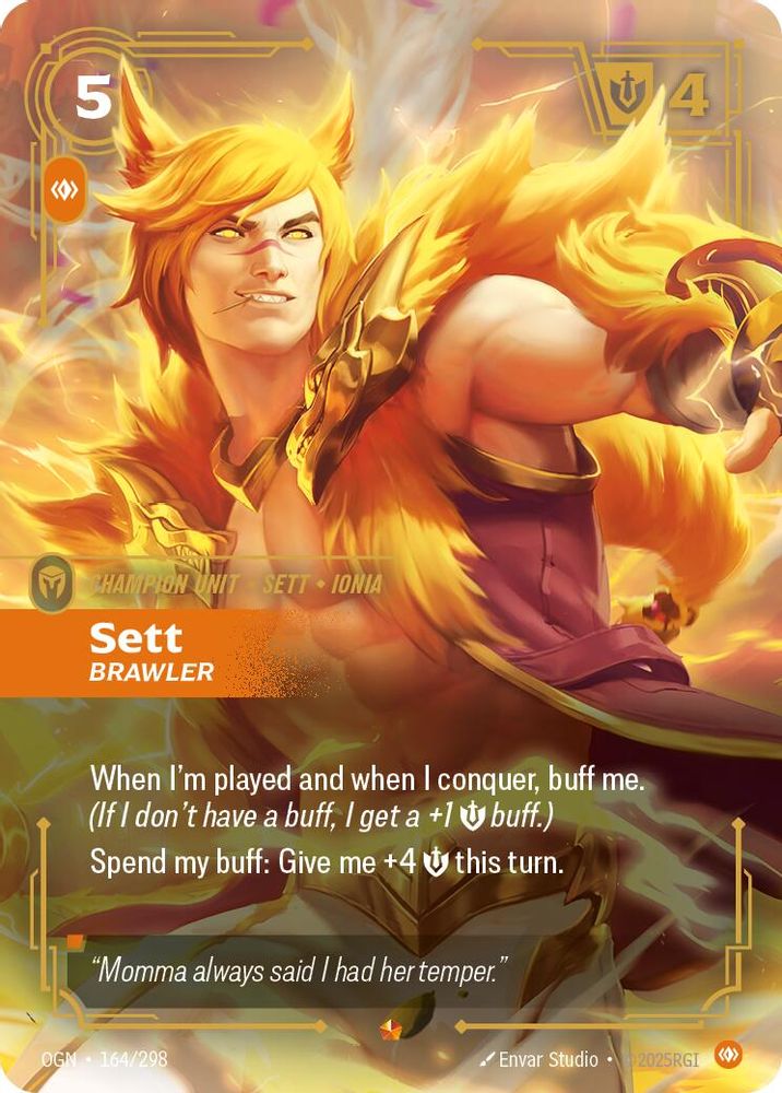 Sett - Brawler (164/298) Epic - Riftbound Origins Foil