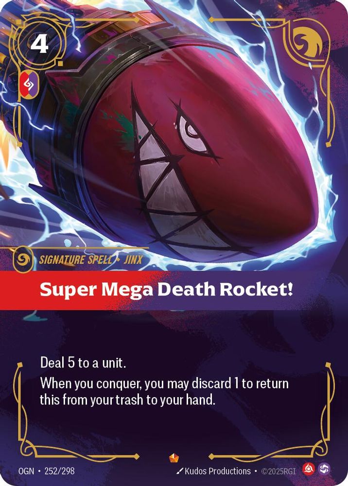 Super Mega Death Rocket! (252/298) Epic - Riftbound Origins Foil