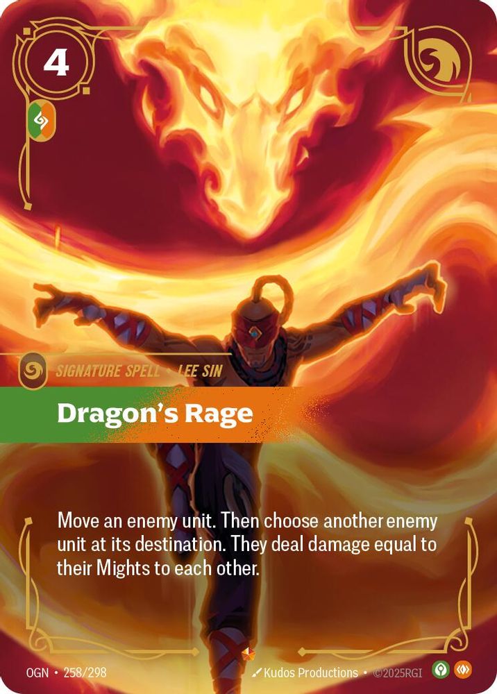 Dragon's Rage (258/298) Epic - Riftbound Origins Foil