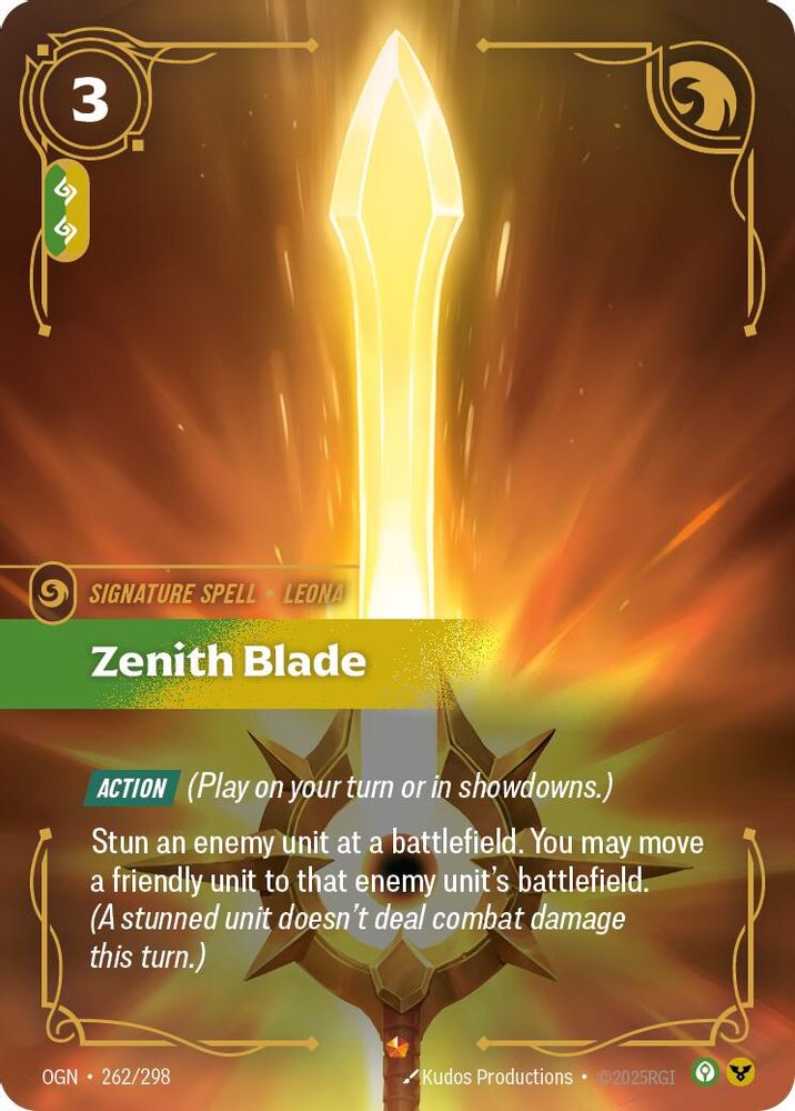 Zenith Blade (262/298) Epic - Riftbound Origins Foil